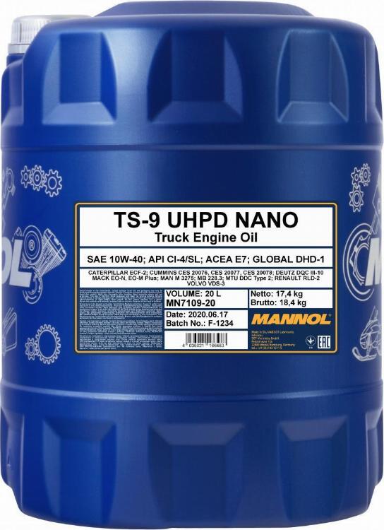 SCT-MANNOL TS-9 UHPD Nano - Huile moteur cwaw.fr