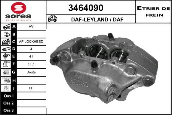 Sera 3464090 - Étrier de frein cwaw.fr