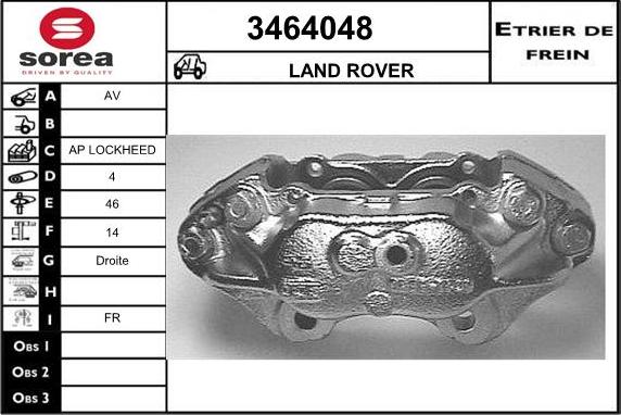 Sera 3464048 - Étrier de frein cwaw.fr