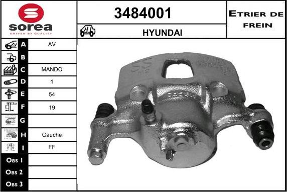 Sera 3484001 - Étrier de frein cwaw.fr