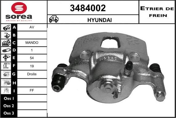 Sera 3484002 - Étrier de frein cwaw.fr