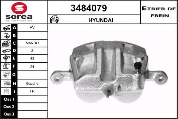 Sera 3484079 - Étrier de frein cwaw.fr