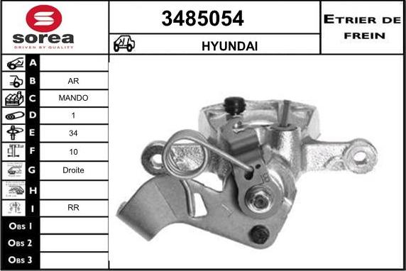 Sera 3485054 - Étrier de frein cwaw.fr