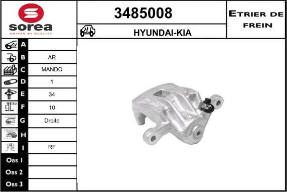 Sera 3485008 - Étrier de frein cwaw.fr