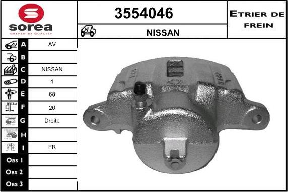 Sera 3554046 - Étrier de frein cwaw.fr