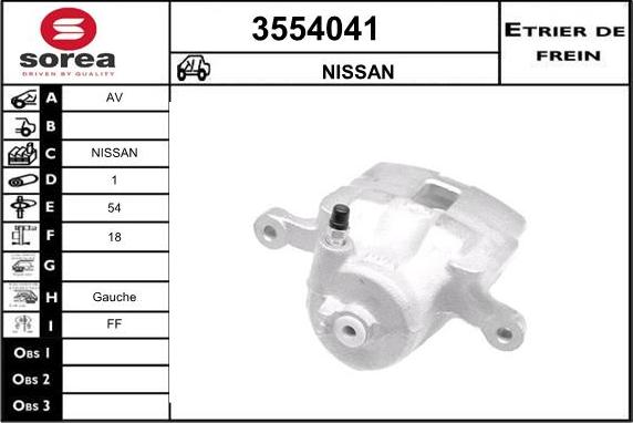 Sera 3554041 - Étrier de frein cwaw.fr