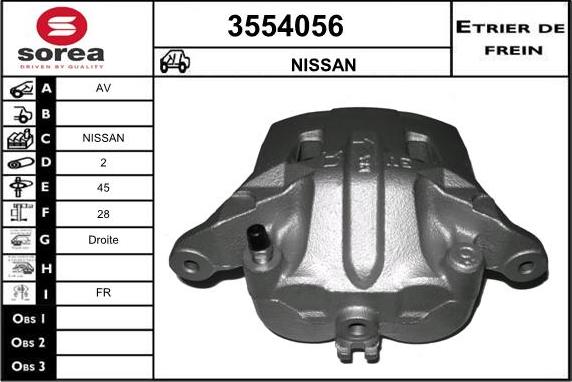 Sera 3554056 - Étrier de frein cwaw.fr