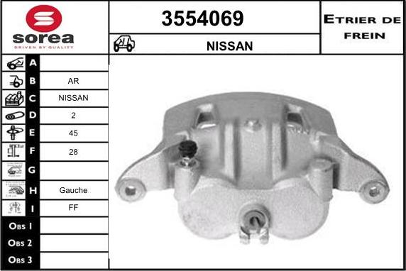 Sera 3554069 - Étrier de frein cwaw.fr