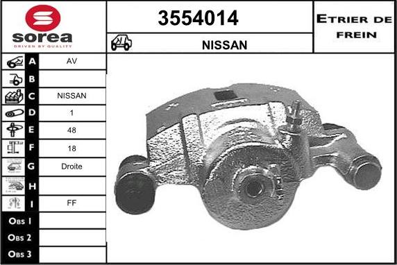 Sera 3554014 - Étrier de frein cwaw.fr