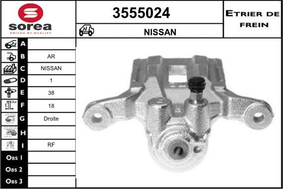 Sera 3555024 - Étrier de frein cwaw.fr