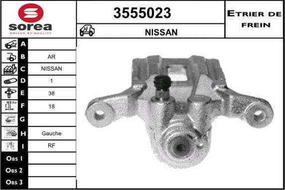 Sera 3555023 - Étrier de frein cwaw.fr