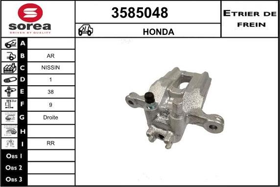 Sera 3585048 - Étrier de frein cwaw.fr