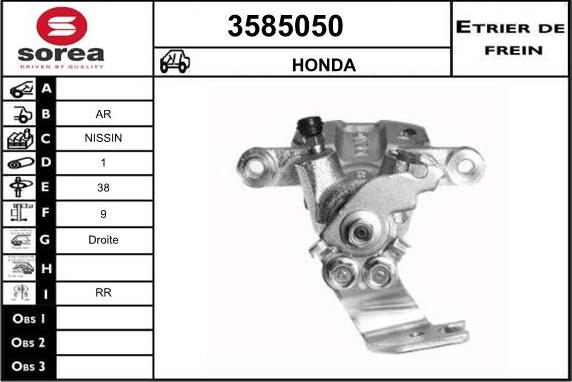 Sera 3585050 - Étrier de frein cwaw.fr