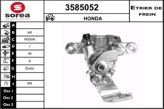 Sera 3585052 - Étrier de frein cwaw.fr