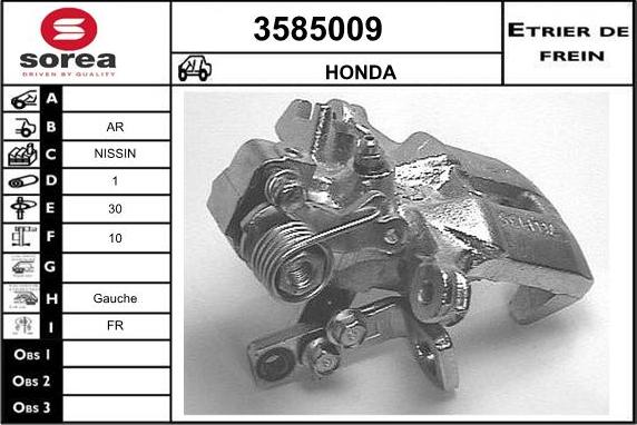 Sera 3585009 - Étrier de frein cwaw.fr