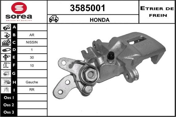 Sera 3585001 - Étrier de frein cwaw.fr