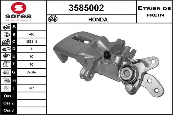 Sera 3585002 - Étrier de frein cwaw.fr