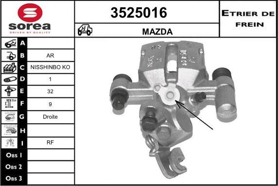 Sera 3525016 - Étrier de frein cwaw.fr