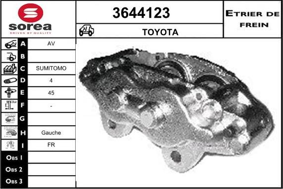 Sera 3644123 - Étrier de frein cwaw.fr