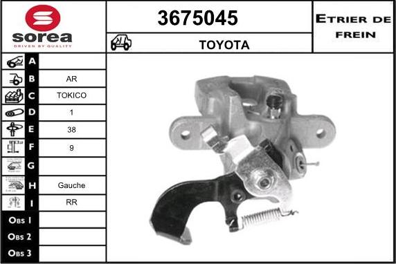 Sera 3675045 - Étrier de frein cwaw.fr