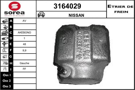 Sera 3164029 - Étrier de frein cwaw.fr