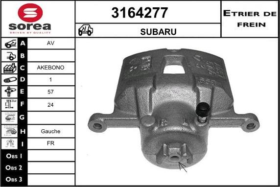 Sera 3164277 - Étrier de frein cwaw.fr