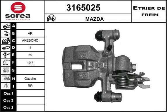 Sera 3165025 - Étrier de frein cwaw.fr