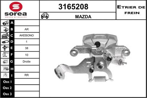 Sera 3165208 - Étrier de frein cwaw.fr