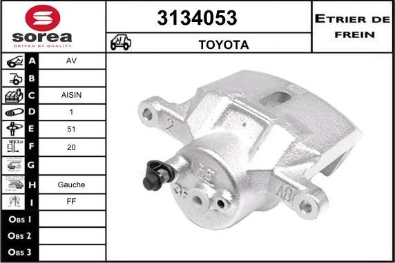 Sera 3134053 - Étrier de frein cwaw.fr