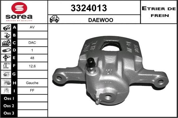 Sera 3324013 - Étrier de frein cwaw.fr