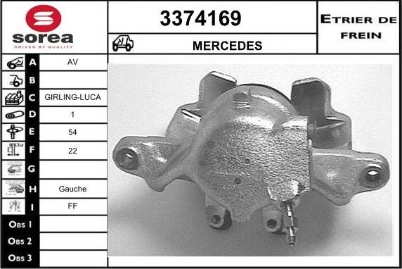 Sera 3374169 - Étrier de frein cwaw.fr