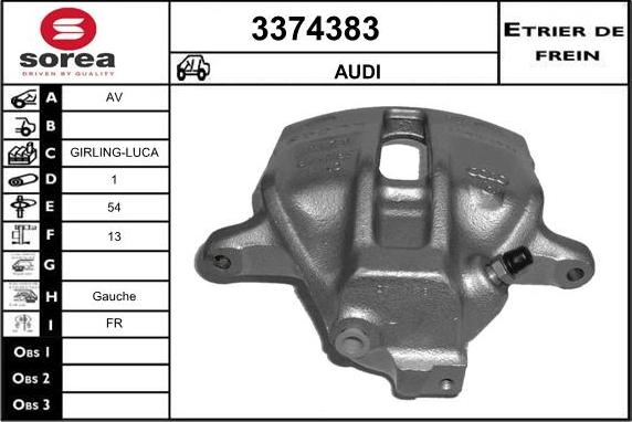 Sera 3374383 - Étrier de frein cwaw.fr