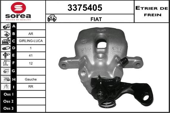 Sera 3375405 - Étrier de frein cwaw.fr