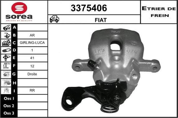 Sera 3375406 - Étrier de frein cwaw.fr