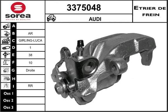 Sera 3375048 - Étrier de frein cwaw.fr