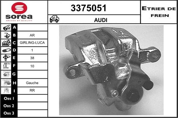 Sera 3375051 - Étrier de frein cwaw.fr