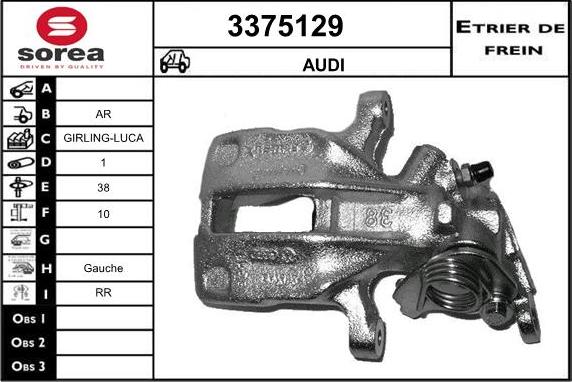 Sera 3375129 - Étrier de frein cwaw.fr