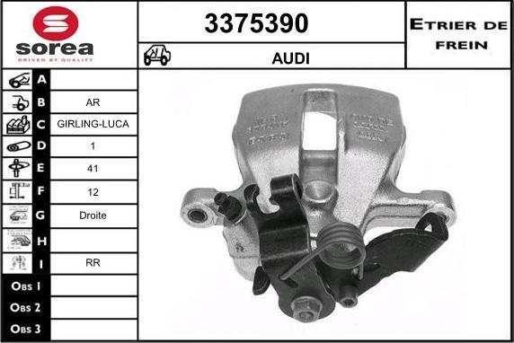 Sera 3375390 - Étrier de frein cwaw.fr