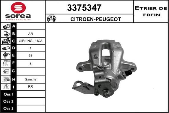 Sera 3375347 - Étrier de frein cwaw.fr