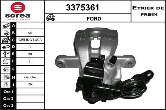 Sera 3375361 - Étrier de frein cwaw.fr