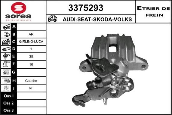 Sera 3375293 - Étrier de frein cwaw.fr