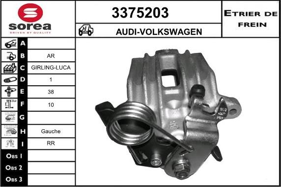 Sera 3375203 - Étrier de frein cwaw.fr