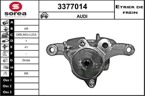 Sera 3377014 - Étrier de frein cwaw.fr