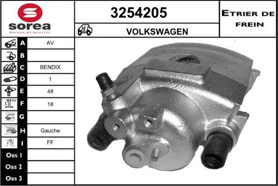 Sera 3254205 - Étrier de frein cwaw.fr