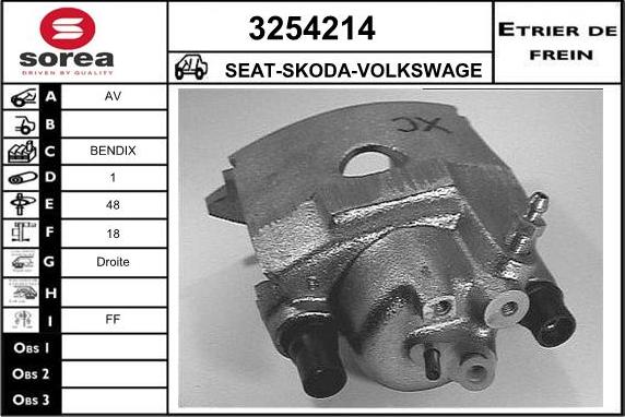 Sera 3254214 - Étrier de frein cwaw.fr