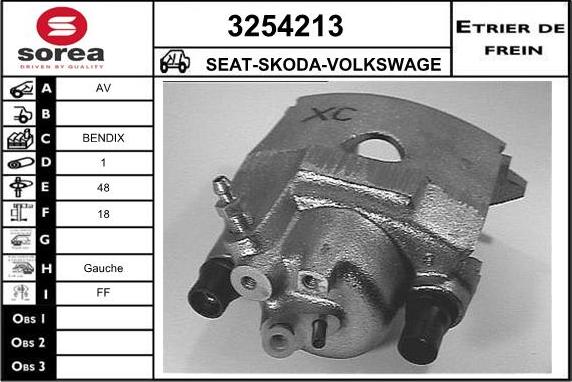 Sera 3254213 - Étrier de frein cwaw.fr