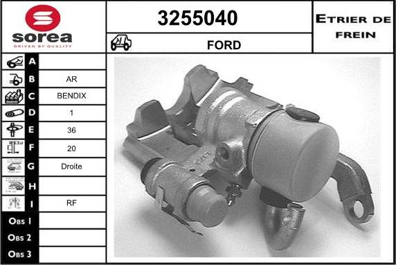 Sera 3255040 - Étrier de frein cwaw.fr