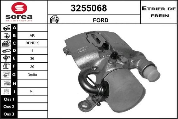 Sera 3255068 - Étrier de frein cwaw.fr