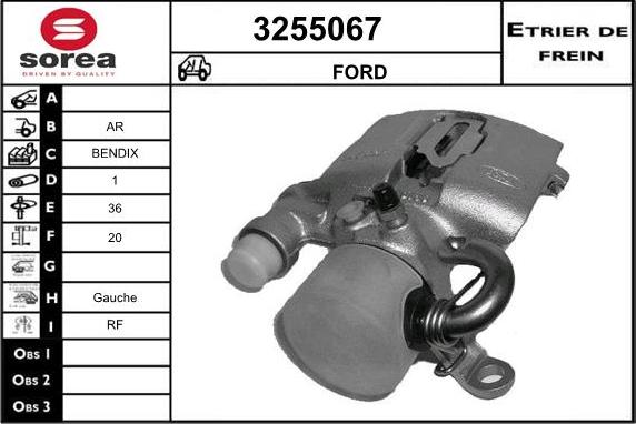 Sera 3255067 - Étrier de frein cwaw.fr