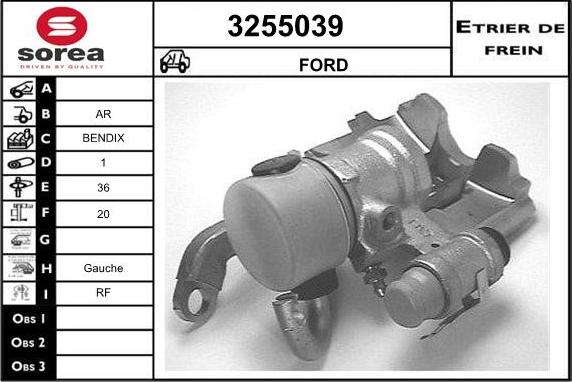 Sera 3255039 - Étrier de frein cwaw.fr